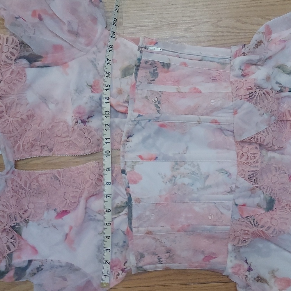 CORSET STORY Pink High-Low Asymmetrical Dress size Large (compression 32") - Picture 11 of 15